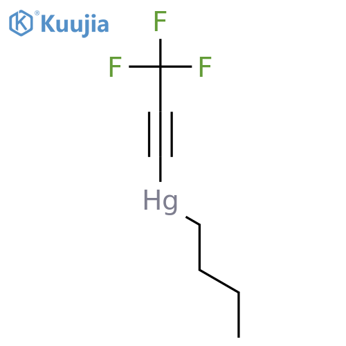Mercury, butyl(3,3,3-trifluoro-1-propyn-1-yl)- structure