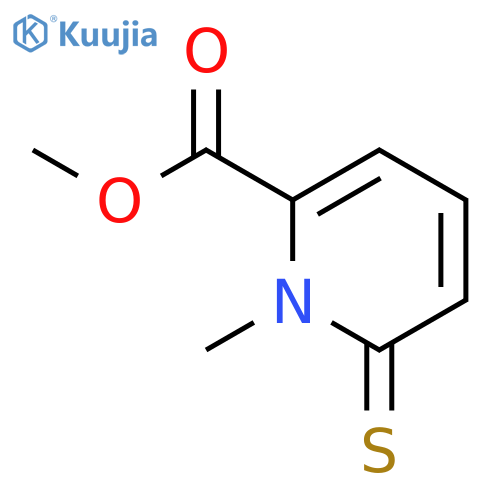 2-Pyridinecarboxylic acid, 1,6-dihydro-1-methyl-6-thioxo-, methyl ester structure