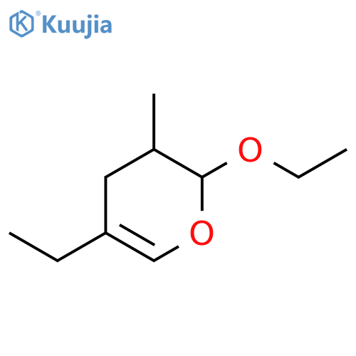 2H-Pyran, 2-ethoxy-5-ethyl-3,4-dihydro-3-methyl- structure
