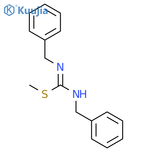 Carbamimidothioic acid, N,N'-bis(phenylmethyl)-, methyl ester structure