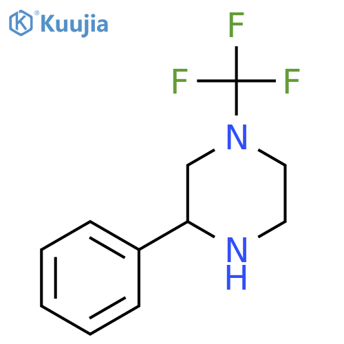 3-Phenyl-1-(trifluoromethyl)piperazine structure