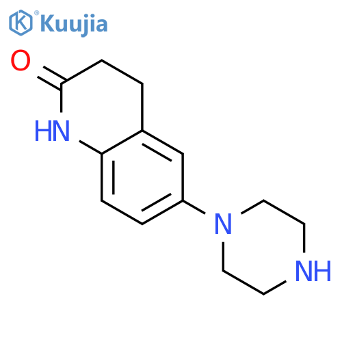 3,4-dihydro-6-(1-piperazinyl)-2(1H)-Quinolinone structure