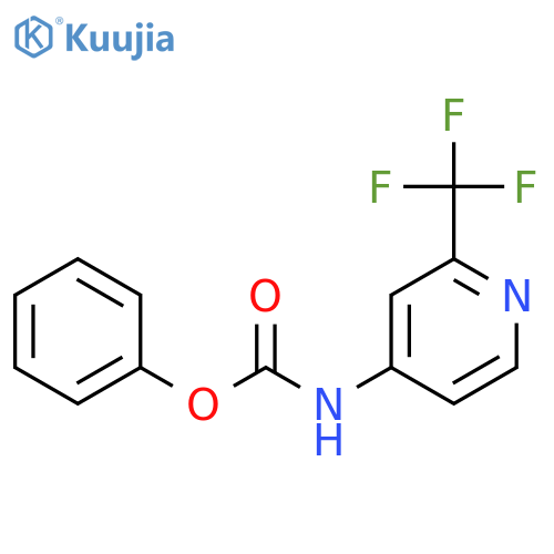 Carbamic acid, [2-(trifluoromethyl)-4-pyridinyl]-, phenyl ester structure