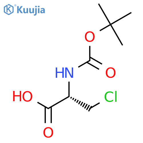 D-ALANINE, 3-CHLORO-N-[(1,1-DIMETHYLETHOXY)CARBONYL]- structure