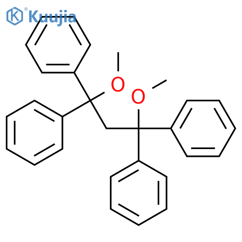 Benzene, 1,1',1'',1'''-(1,3-dimethoxy-1,3-propanediylidene)tetrakis- structure