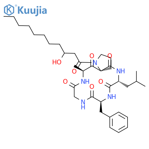 CYCLO(L-ALANYL-3-HYDROXYUNDECANOYL-L-PROLYL-D-LEUCYL-L-PHENYLALANYLGLYCYL) structure