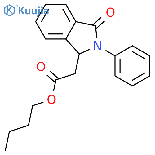 1H-ISOINDOLE-1-ACETIC ACID, 2,3-DIHYDRO-3-OXO-2-PHENYL-, BUTYL ESTER structure