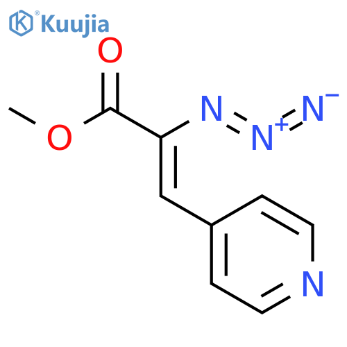2-Propenoic acid, 2-azido-3-(4-pyridinyl)-, methyl ester, (2Z)- structure