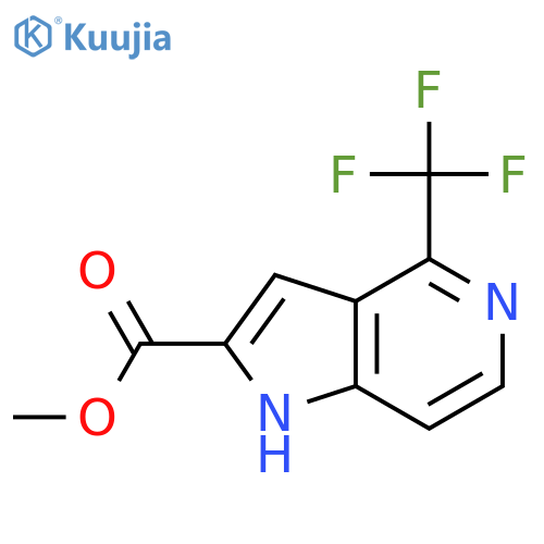 Methyl 4-(trifluoromethyl)-1H-pyrrolo[3,2-c]pyridine-2-carboxylate structure