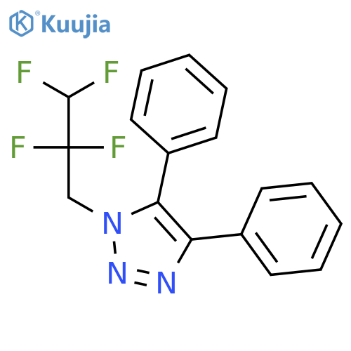 1H-1,2,3-TRIAZOLE, 4,5-DIPHENYL-1-(2,2,3,3-TETRAFLUOROPROPYL)- structure
