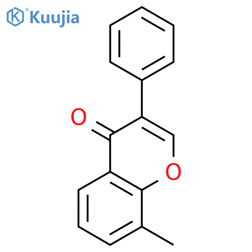 4H-1-Benzopyran-4-one, 8-methyl-3-phenyl- structure