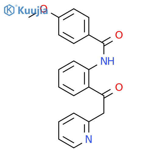 Benzamide, 4-methoxy-N-[2-(2-pyridinylacetyl)phenyl]- structure