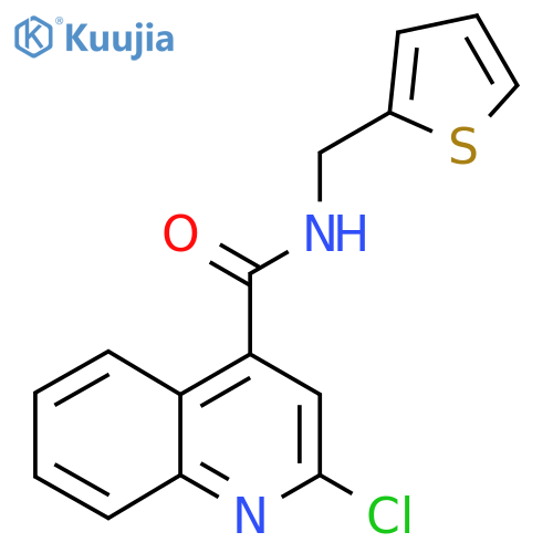 2-chloro-N-(thiophen-2-yl)methylquinoline-4-carboxamide structure