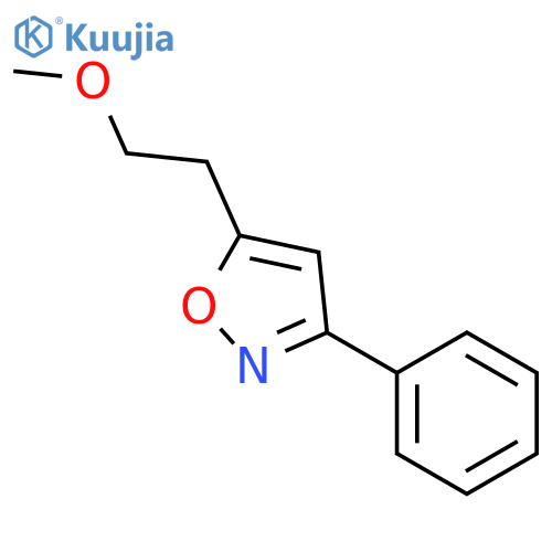 Isoxazole, 5-(2-methoxyethyl)-3-phenyl- structure