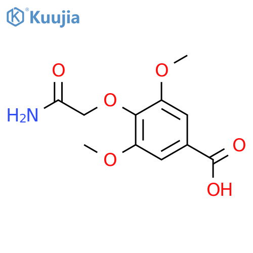 4-(Carbamoylmethoxy)-3,5-Dimethoxybenzoic Acid structure