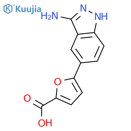 5-(3-Amino-1H-indazol-5-yl)furan-2-carboxylic acid structure
