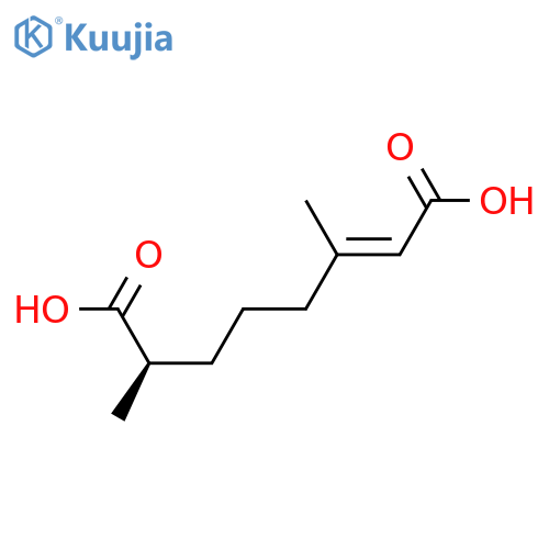 2-Octenedioic acid, 3,7-dimethyl-, (2E,7R)- structure