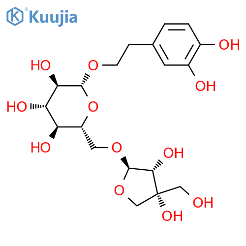 β-D-Glucopyranoside, 2-(3,4-dihydroxyphenyl)ethyl 6-O-D-apio-β-D-furanosyl- structure