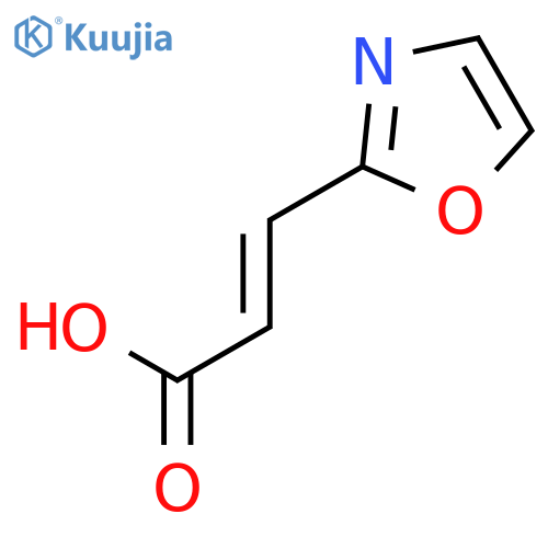 (2E)-3-(1,3-oxazol-2-yl)prop-2-enoic acid structure