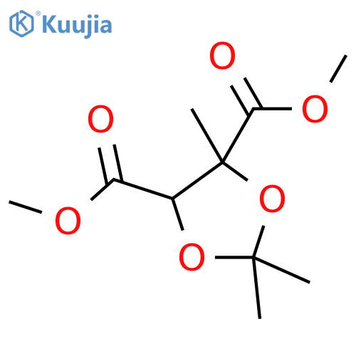 1,3-Dioxolane-4,5-dicarboxylic acid, 2,2,4-trimethyl-, dimethyl ester,(4R,5R)- structure