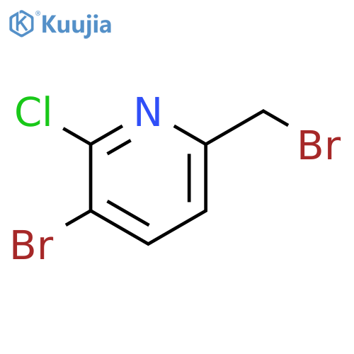 Pyridine, 3-bromo-6-(bromomethyl)-2-chloro- structure