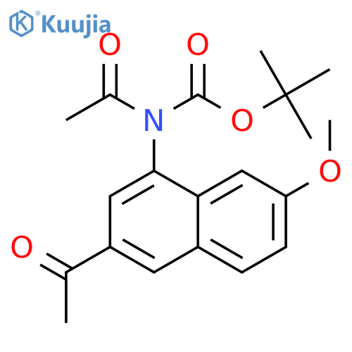 tert-Butyl acetyl(3-acetyl-7-methoxynaphthalen-1-yl)carbamate structure