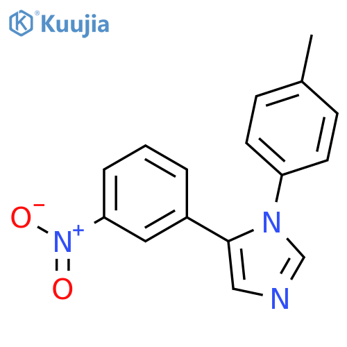 1H-IMIDAZOLE, 1-(4-METHYLPHENYL)-5-(3-NITROPHENYL)- structure