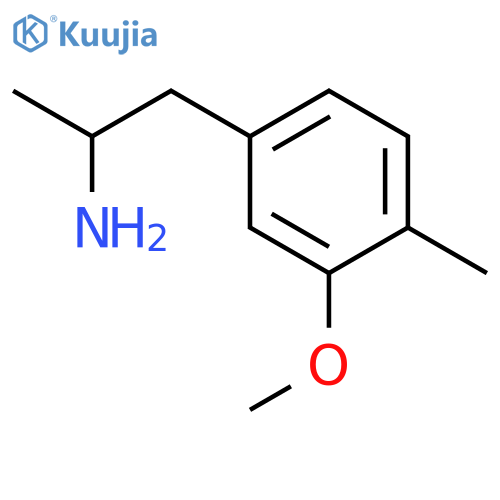 1-(3-methoxy-4-methylphenyl)-2-aminopropane structure