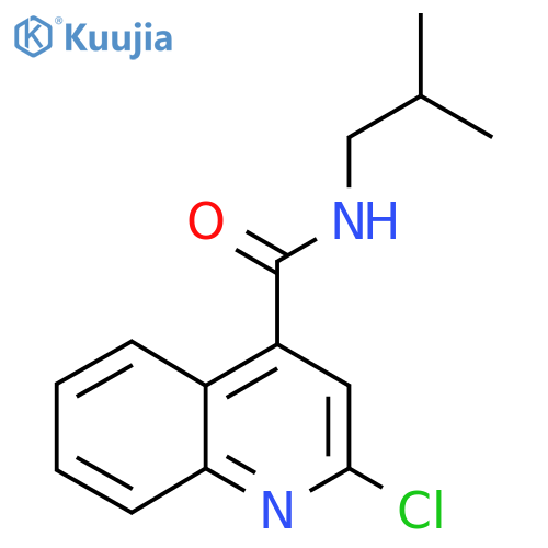 2-chloro-N-(2-methylpropyl)quinoline-4-carboxamide structure