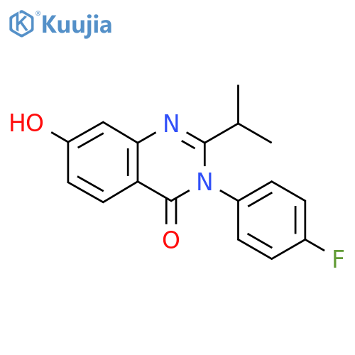 3-(4-Fluorophenyl)-7-hydroxy-2-isopropylquinazolin-4(3H)-one structure