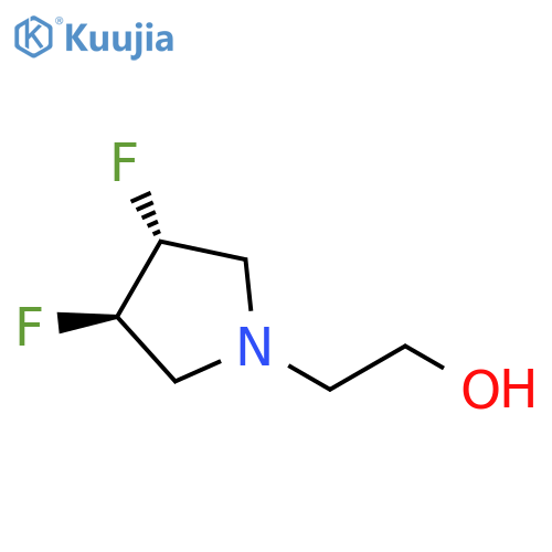 (3R,4R)-3,4-Difluoropyrrolidin-1-ylethanol structure