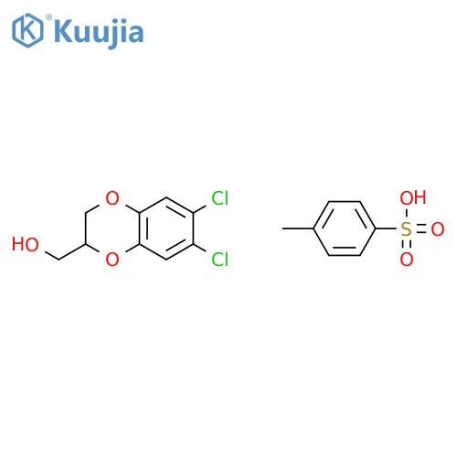 1,4-Benzodioxin-2-methanol, 6,7-dichloro-2,3-dihydro-,4-methylbenzenesulfonate, (2S)- structure