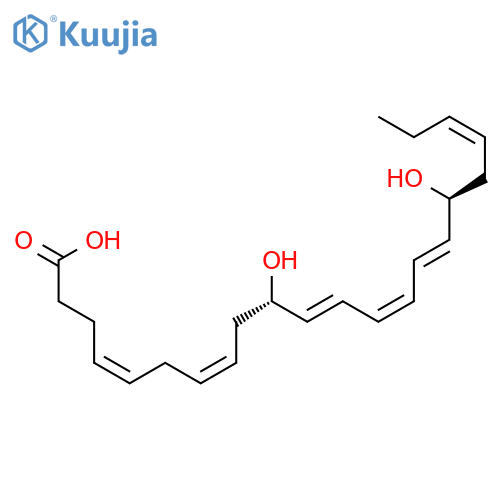 (10S,17S)-10,17-dihydroxydocosa-4,7,11,13,15,19-hexaenoic acid structure