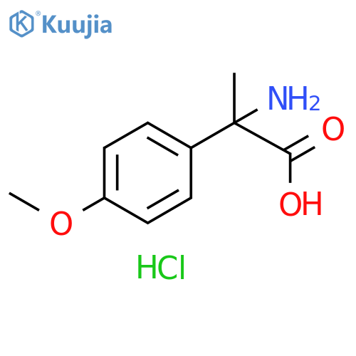 2-amino-2-(4-methoxyphenyl)propanoic acid hydrochloride structure