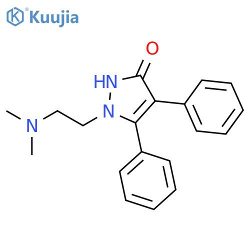 3H-Pyrazol-3-one, 1-[2-(dimethylamino)ethyl]-1,2-dihydro-4,5-diphenyl- structure