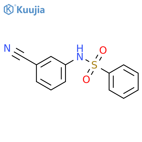 N-(3-cyanophenyl)benzenesulfonamide structure