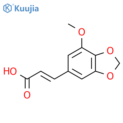 3-METHOXY-4,5-METHYLENEDIOXYCINNAMIC ACID structure