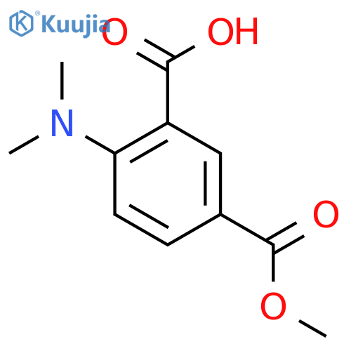 2-(Dimethylamino)-5-(methoxycarbonyl)benzoic acid structure