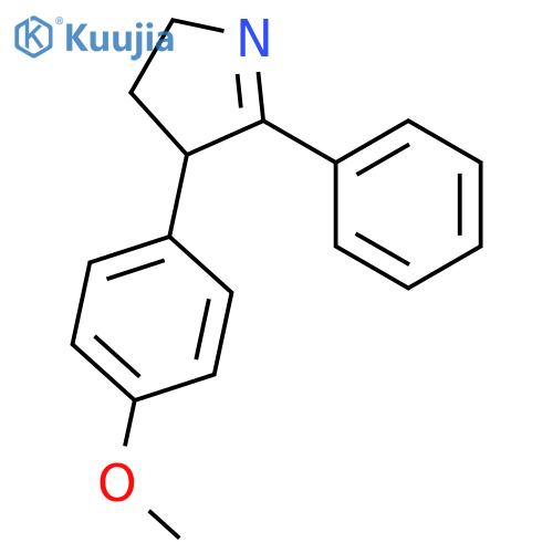 2H-Pyrrole, 3,4-dihydro-4-(4-methoxyphenyl)-5-phenyl- structure
