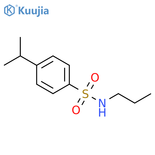 4-(propan-2-yl)-N-propylbenzene-1-sulfonamide structure