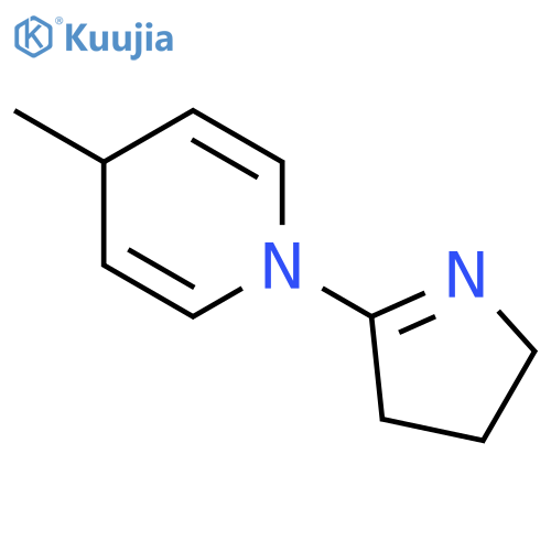 Pyridine, 1-(3,4-dihydro-2H-pyrrol-5-yl)-1,4-dihydro-4-methyl- structure
