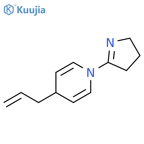 Pyridine, 1-(3,4-dihydro-2H-pyrrol-5-yl)-1,4-dihydro-4-(2-propenyl)- structure