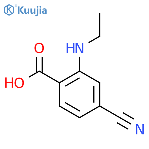 4-Cyano-2-(ethylamino)benzoic acid structure