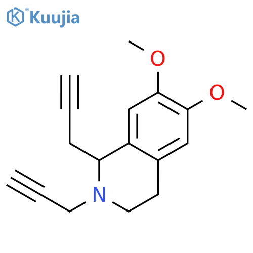 ISOQUINOLINE, 1,2,3,4-TETRAHYDRO-6,7-DIMETHOXY-1,2-DI-2-PROPYNYL- structure