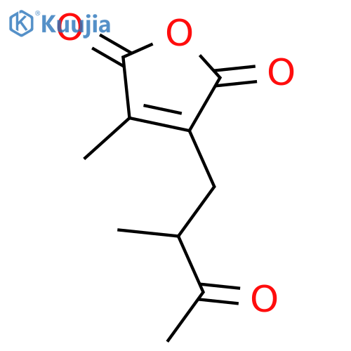 2,5-FURANDIONE, 3-METHYL-4-(2-METHYL-3-OXOBUTYL)- structure
