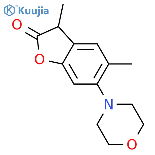 2(3H)-BENZOFURANONE, 3,5-DIMETHYL-6-(4-MORPHOLINYL)- structure