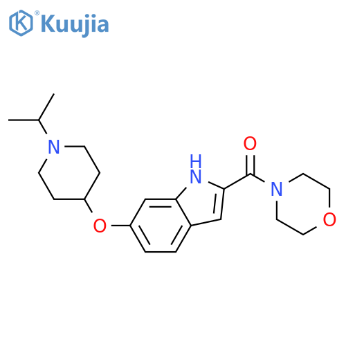 Morpholine,4-[[6-[[1-(1-methylethyl)-4-piperidinyl]oxy]-1H-indol-2-yl]carbonyl]- structure
