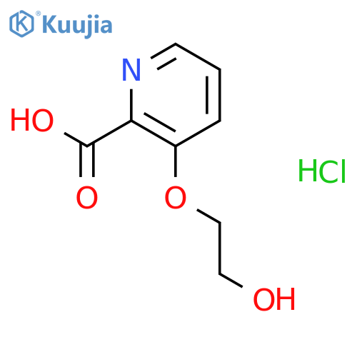 3-(2-Hydroxyethoxy)picolinic acid hydrochloride structure