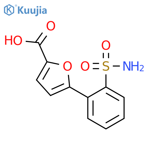 2-Furancarboxylic acid,5-[2-(methoxycarbonyl)phenyl]- structure