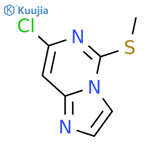 7-chloro-5-(methylthio)imidazo1,2-cpyrimidine structure